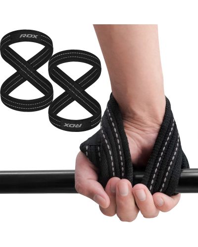 Фитнес ленти за ръце RDX - Gym Lifting , черни - 2