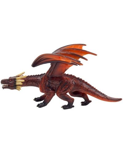Фигурка Mojo Fantasy&Figurines - Огнен дракон с подвижна челюст - 2