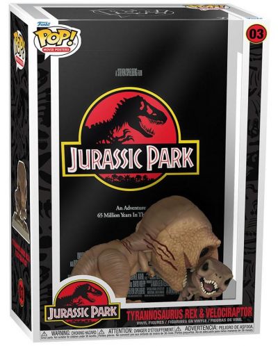 Фигура Funko POP! Movie Posters: Jurassic Park - Tyrannosaurus Rex & Velociraptor #03 - 2