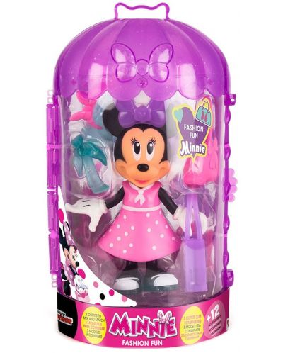 Кукла IMC Toys - Мини Маус, модна звезда, 15 cm