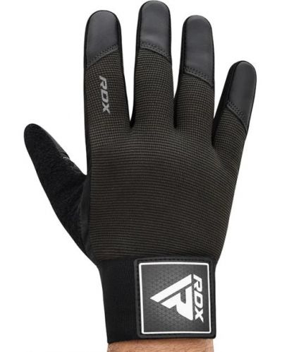 Фитнес ръкавици RDX - T2 Full Finger Plus, размер L, черни - 1