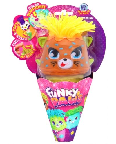 Фигурка Funky Paws - Изскачащо сладурче в конус, асортимент - 2