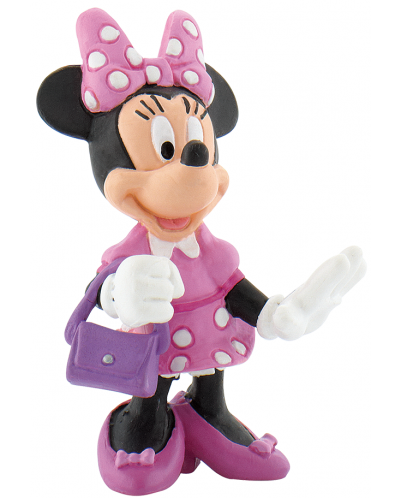 Фигурка Bullyland Mickey Mouse & Friends - Мини Маус, с чантичка - 1
