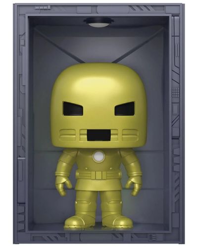 Фигура Funko POP! Deluxe: Iron Man - Hall of Armor (Model 1 Golden Armor) (Metallic) (PX Previews Exclusive) #1035 - 1