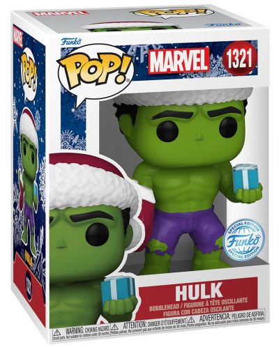 Фигура Funko POP! Marvel: Holiday - Hulk (Special Edition) #1321 - 2