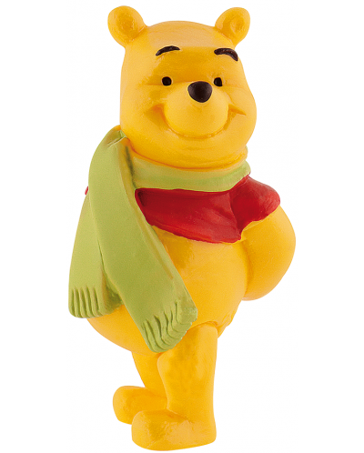 Фигурка Bullyland Winnie The Pooh - Мечо Пух с шал - 1