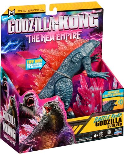 Фигура с функции MonsterVerse Godzilla x Kong - Годзила с мощен рев, 18 cm - 2