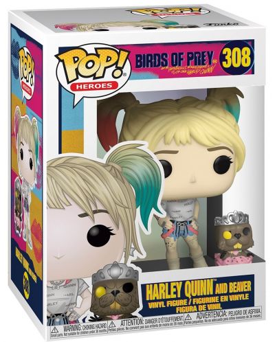 Фигура Funko Pop! Heroes: Birds of Prey - Harley Quinn and Beaver, #308 - 2
