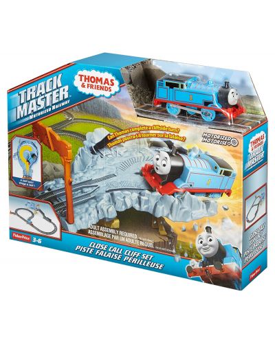 Комплект за игра Fisher Price Thomas & Friends - Моторизирано влакче, трасе с опасен скален вираж - 2