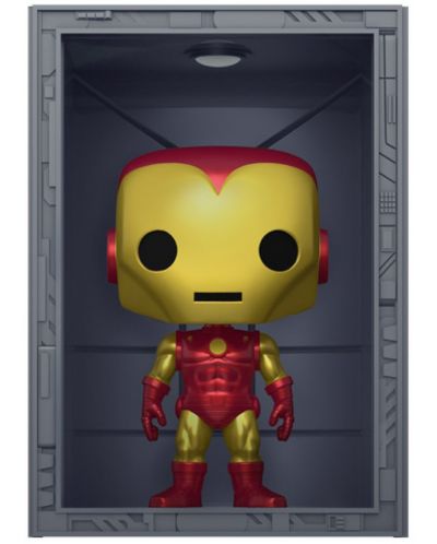 Фигура Funko POP! Deluxe: Iron Man - Hall of Armor (Model 4) (Metallic) (PX Previews Exclusive) #1036 - 1
