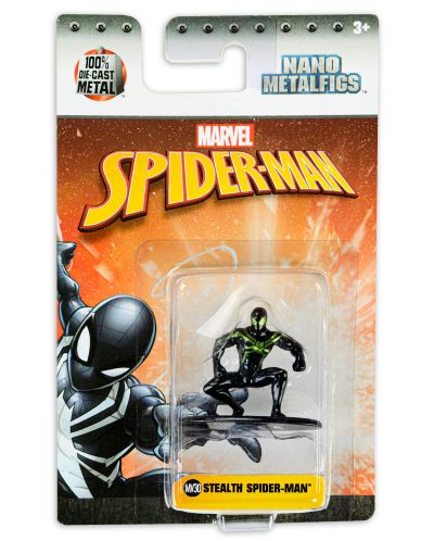 Фигура Metals Die Cast Marvel: Spider-man - Stealth Suit - 1