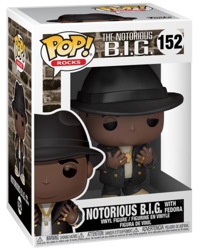 Фигура Funko POP! Rocks: Notorious B.I.G. - Notorious with Fedora, #152 - 2