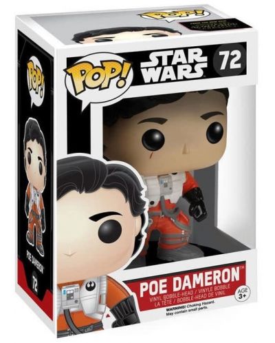 Фигура Funko Pop! Star Wars: The Force Awakens - Poe Dameron Without Helmet, #72 - 2