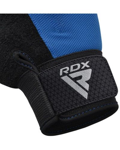 Фитнес ръкавици RDX - W1 Full Finger+,  сини/черни - 6