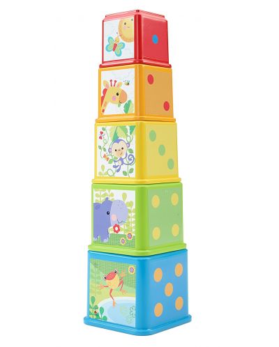 Образователна играчка Fisher Price - Кофички за редене на кула - 3