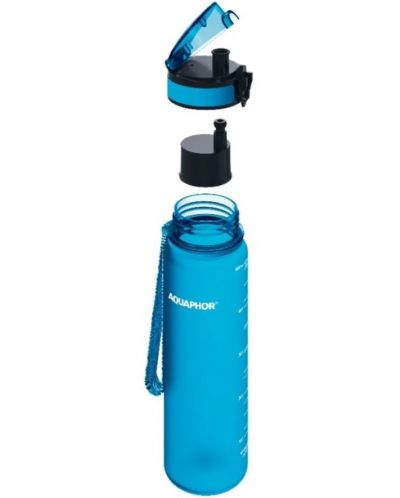 Филтрираща бутилка за вода Aquaphor - City, 160010, 0.5 l, синя - 3