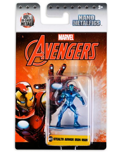Фигура Metals Die Cast Marvel Avengers - Stealth Armor Iron Man - 1