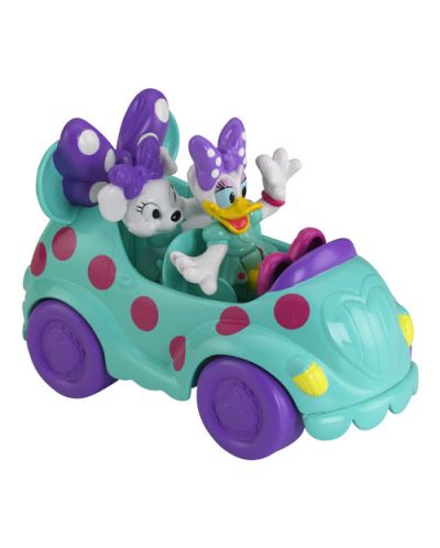 Фигурка Fisher Price - Дейзи Дък, с автомобил