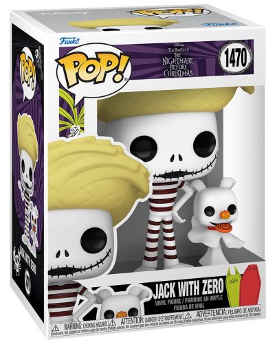 Фигура Funko POP! Disney: The Nightmare Before Christmas - Jack with Zero #1470 - 2