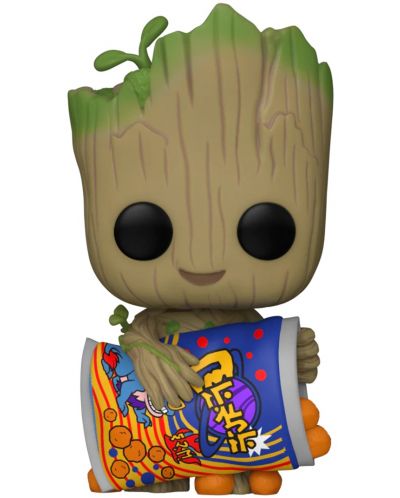 Фигура Funko POP! Marvel: I Am Groot - Groot with Cheese Puffs #1196 - 1