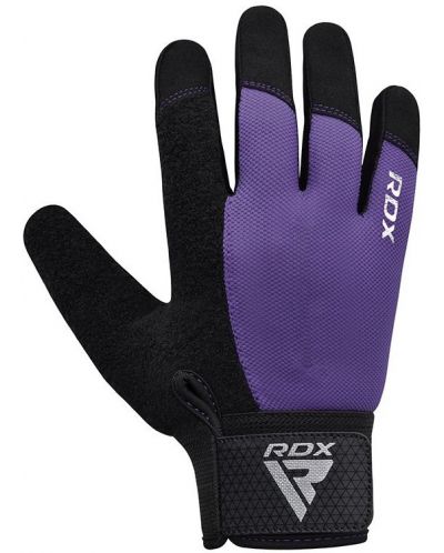 Фитнес ръкавици RDX - W1 Full Finger,  лилави/черни - 3