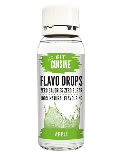 Fit Cusine Flavo Drops, ябълка, 38 ml, Applied Nutrition - 1