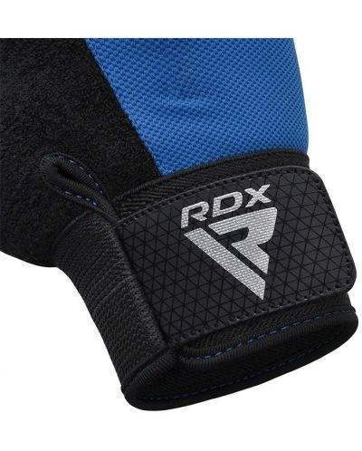 Фитнес ръкавици RDX - W1 Half+,  сини/черни - 7