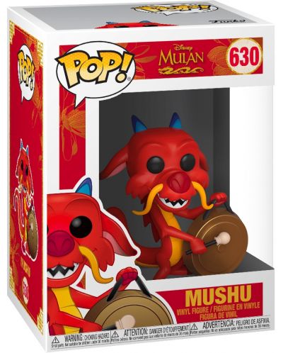 Фигура Funko POP! Disney: Mulan - Mushu (with Gong) #630 - 2
