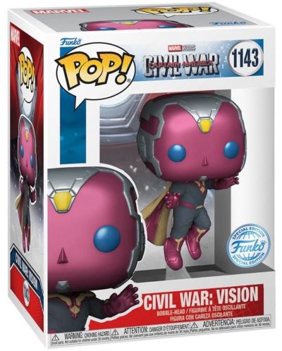 Фигура Funko POP! Marvel: Captain America - Civil War: Vision (Special Edition) #1143 - 2