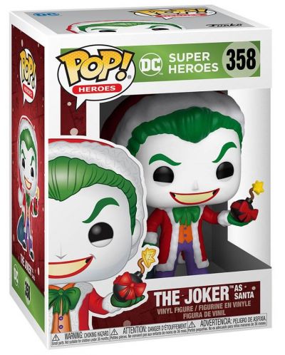 Фигура Funko POP! DC Comics: Batman - Santa Joker #358 - 2