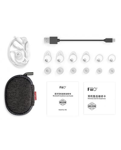 Безжични слушалки Fiio - FB1, бели - 4
