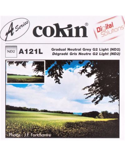 Филтър за камера Cokin - A121L, G2 ND2 , S, неутрално сив - 2