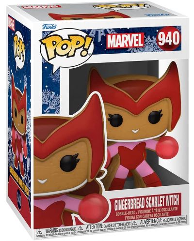 Фигура Funko POP! Marvel: Holiday - Gingerbread Scarlet Witch #940 - 2