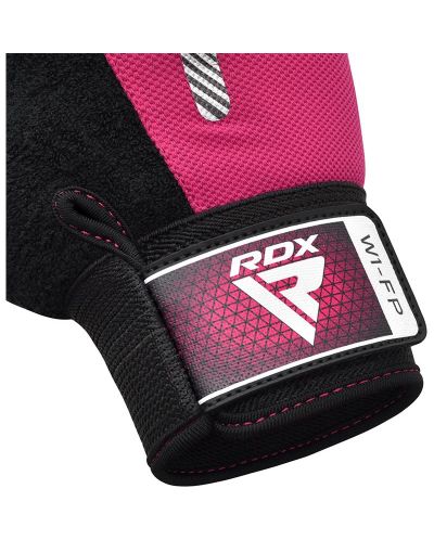Фитнес ръкавици RDX - W1 Full Finger,  розови/черни - 5