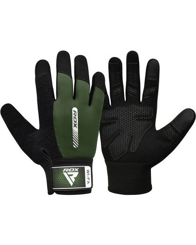 Фитнес ръкавици RDX - W1 Full Finger , зелени/черни - 2