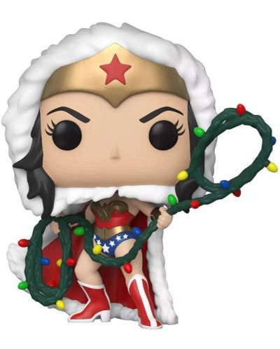 Фигура Funko POP! DC Comics: Wonder Woman - Holiday Diana with Lights Lasso #354 - 1