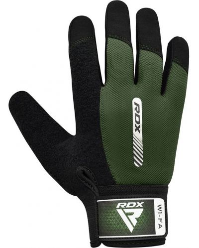 Фитнес ръкавици RDX - W1 Full Finger+,  зелени/черни - 3