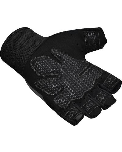 Фитнес ръкавици RDX - W1 Half,  сиви/черни - 4