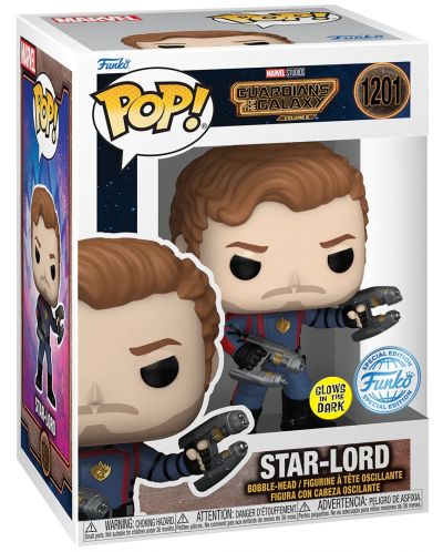 Фигура Funko POP! Marvel: Guardians of the Galaxy - Star-Lord (Glows in the Dark) (Special Edition) #1201 - 2