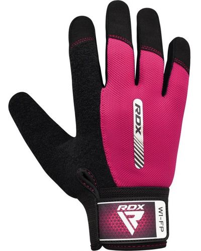 Фитнес ръкавици RDX - W1 Full Finger,  розови/черни - 2