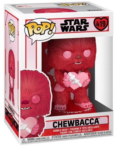 Фигура Funko POP! Movies: Star Wars - Valentines (Chewbacca With Heart) #419 - 2