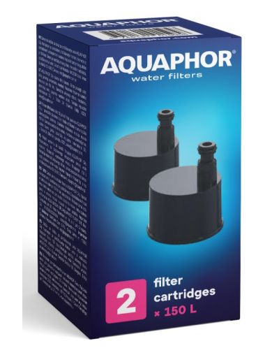 Филтри за бутилка Aquaphor - City, 270002, 2 бр., черни - 1