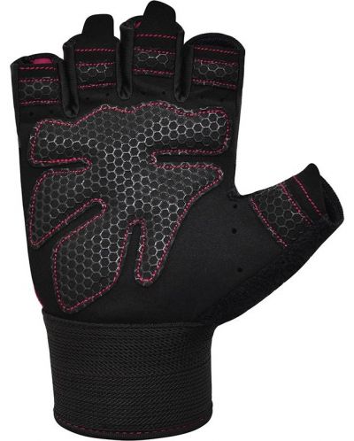 Фитнес ръкавици RDX - W1 Half,  розови/черни - 5