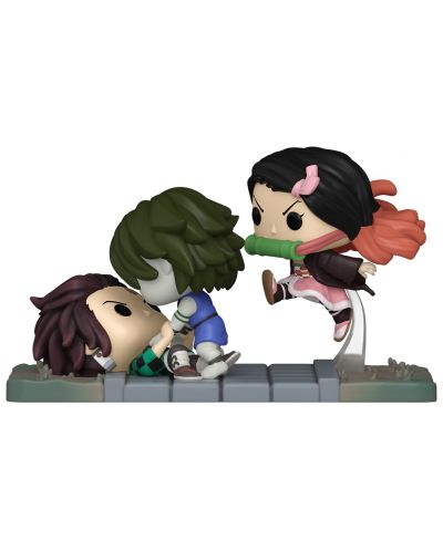 Фигура Funko POP! Moments: Demon Slayer - Tanjiro & Nezuko vs. Temple Demon (Special Edition) #1419 - 1