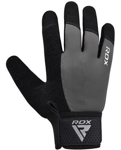 Фитнес ръкавици RDX - W1 Full Finger+,  сиви/черни - 3