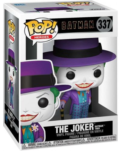 Фигура Funko POP! DC Comics: The Joker - The Joker with Hat (The Batman 1989) #337 - 3