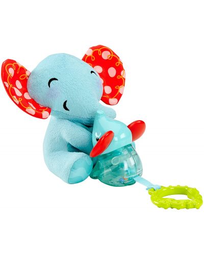 Плюшена дрънкалка-гризалка Fisher Price - Мама-слон с вибриращо бебе