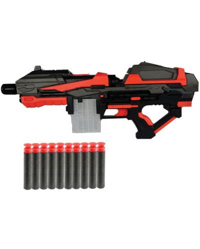 Детска играчка Ocie Red Guns - Автоматичен бластер, с 10 стрели - 2