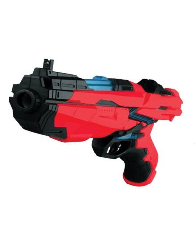 Детска играчка Ocie Red Guns - Бластер със светлинни ефекти, с 6 стрели - 1