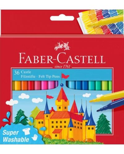 Флумастери Faber-Castell Castle - 36 цвята - 1